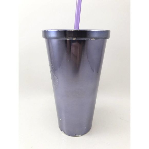 Starbucks Coffee 2016 Grande‎ Metallic Purple 16oz Grande Stainless Tumbler Cup - Picture 2 of 12